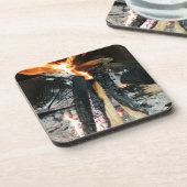 Vuurhout Onderzetter (Linkerzijde)