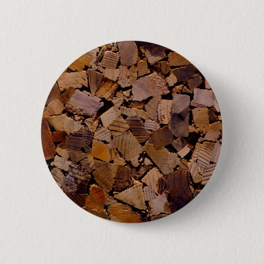 Vuurhout | Roestcabine | Houtkorrels | boom Ronde Button 5,7 Cm (Voorkant)