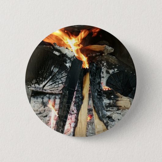 Vuurhout Ronde Button 5,7 Cm (Voorkant)