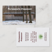 Vuurhout Visitekaartje (Voorkant / Achterkant)