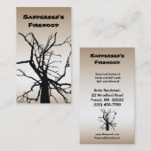 Vuurhout Visitekaartje (Voorkant / Achterkant)