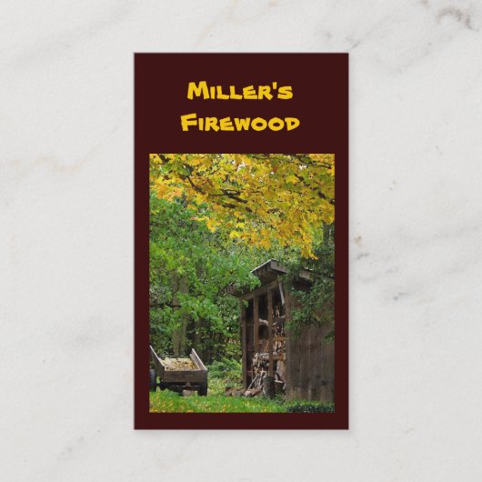 Vuurhout Visitekaartje (Voorkant)