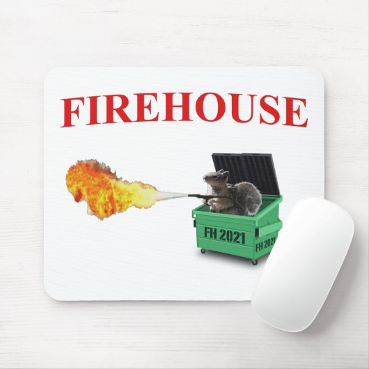 Vuurhuis 2021 Dumpster Mousepad Muismat (Met muis)