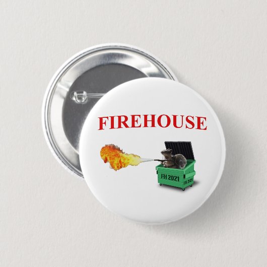 Vuurhuis 2021 Dumpster Pin Ronde Button 5,7 Cm (Voorkant /achterkant)