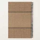 Vuurhuis Burlap Kraft Mini Recipe Notitieboek (Achterkant)