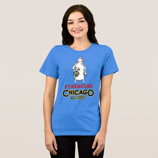 Vuurhuis voor vrouwen in Chicago Daisy T-shirt (Voorkant volledig)