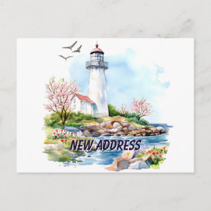 Vuurhuis We verhuisden naar een nieuw huis verhuiz Briefkaart