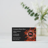 Vuurhuisbrandbestrijders Visitekaartjes (Staand voorkant)