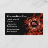 Vuurhuisbrandbestrijders Visitekaartjes (Voorkant)