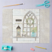 Vuurhuisraam Bloem Bouquet Wood Decoupage Tissuepapier (Craft)