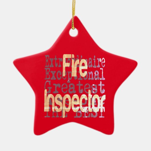 Vuurinspecteur-generaal Keramisch Ornament (Voorkant)