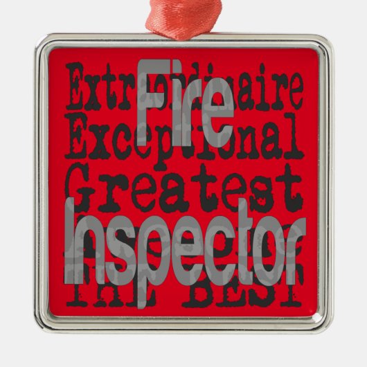 Vuurinspecteur-generaal Metalen Ornament (Voorkant)