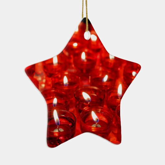vuurkaarsen keramisch ornament (Rechts)