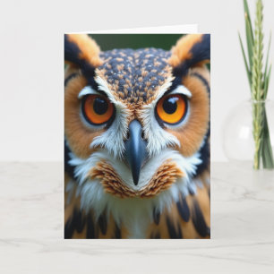 Vuurkaart voor Vaderdag Uil Kaart