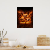 Vuurkamp Vuur Smores Kunst Poster (Keuken)