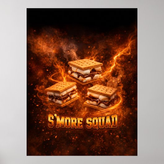 Vuurkamp Vuur Smores Kunst Poster (Voorkant)