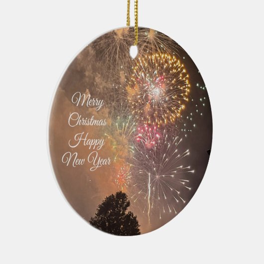 Vuurkerstversiering Keramisch Ornament (Rechts)