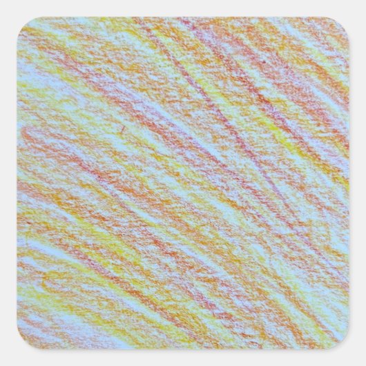 vuurkleur-sticker vierkante sticker (Voorkant)