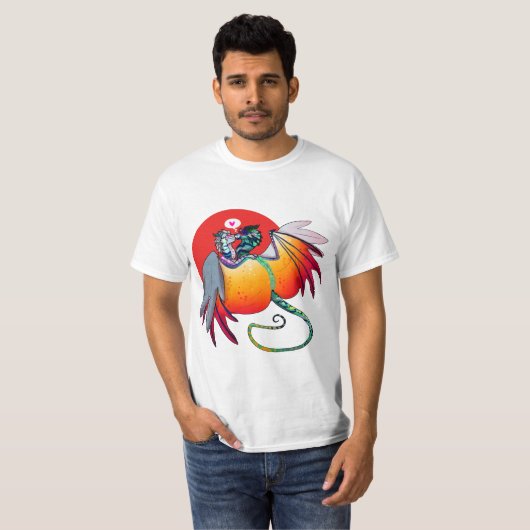 Vuurkoppige liefde t-shirt (Voorkant volledig)