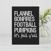 Vuurkorven Voetbal Pompoenen Het is Herfst M'n Men Feestdagenkaart (Staand voorkant)