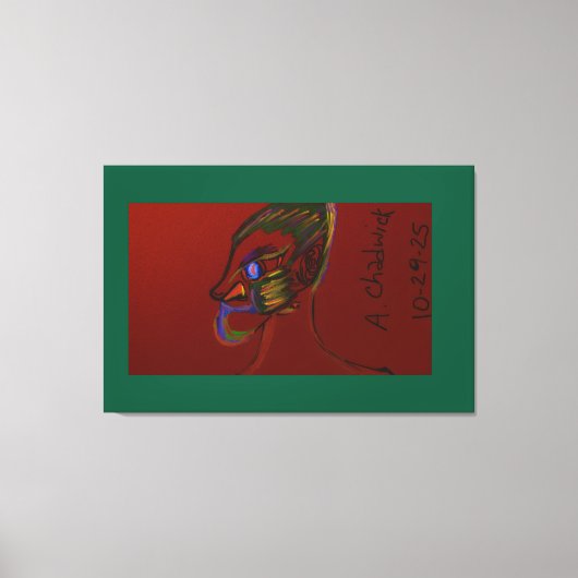 Vuurkrijger canvas afdruk (Voorkant)