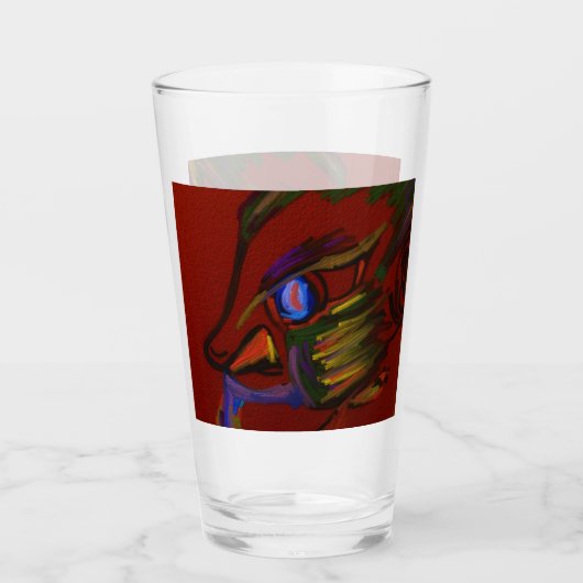 Vuurkrijger glas (Voorkant)