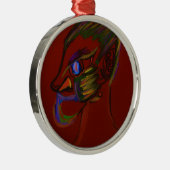 Vuurkrijger Metalen Ornament (Rechts)