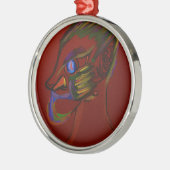 Vuurkrijger Metalen Ornament (Links)