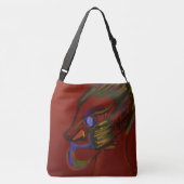 Vuurkrijger schoudertas crossbody tas (Achterkant)