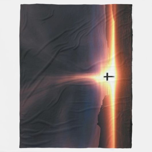 VUURKRUIS FLEECE DEKEN (Voorkant)
