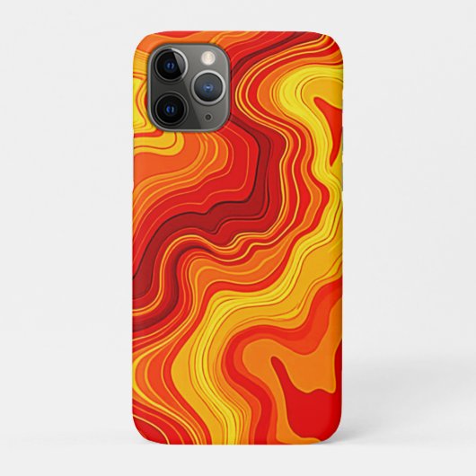 Vuurkunst Abstract Topografische Kunst Case-Mate iPhone Case (Achterkant)