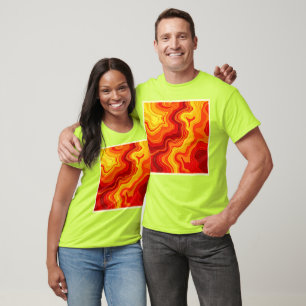 Vuurkunst Abstracte Topografie T-shirt