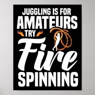 Vuurkunstenaar Vuur Spinning Point Vuur Spinner Poster