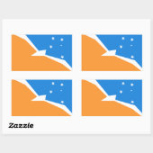 Vuurland Rechthoekige Sticker (Vel)