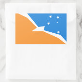 Vuurland Rechthoekige Sticker (Tas)