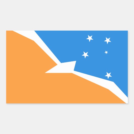 Vuurland Rechthoekige Sticker (Voorkant)
