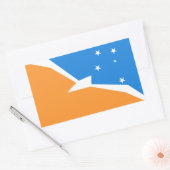 Vuurland Rechthoekige Sticker (Envelop)