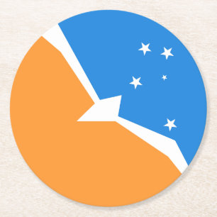 Vuurland Ronde Kartonnen Onderzetter