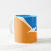 Vuurland Tweekleurige Koffiemok (Voorkant links)