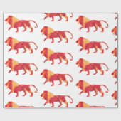 Vuurleeuwen Cadeaupapier (Vlak)