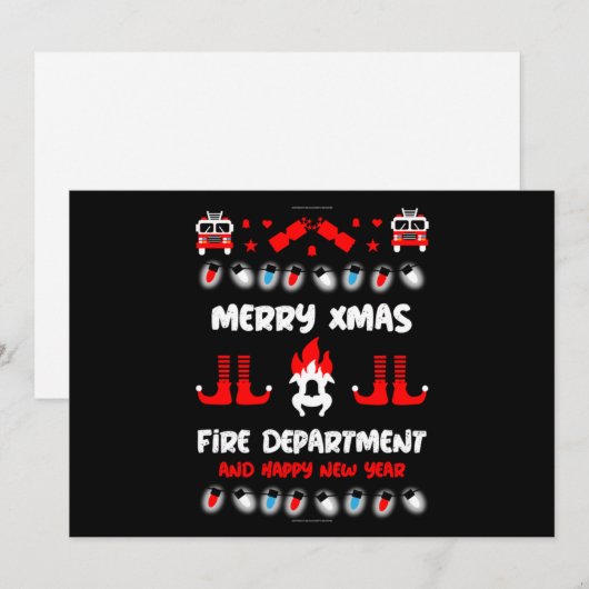 Vuurlelijke kermis feestdagenkaart (Voorkant / Achterkant)