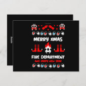 Vuurlelijke kerstvakantiekaart feestdagenkaart (Voorkant / Achterkant)