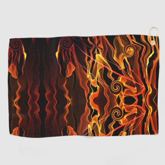 Vuurlicht Golfhanddoek (Horizontaal)