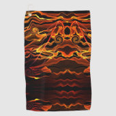 Vuurlicht Golfhanddoek (Voorkant)