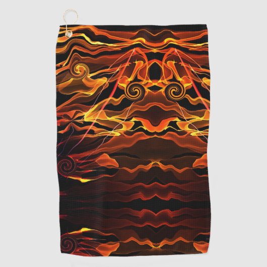 Vuurlicht Golfhanddoek (Voorkant)