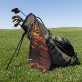 Vuurlicht Golfhanddoek (Groen)