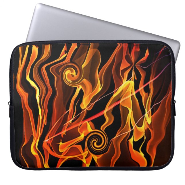 Vuurlicht Laptop Sleeve (Voorkant)