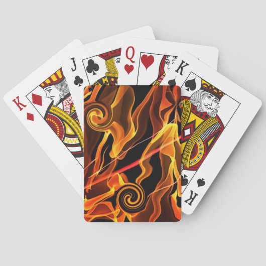 Vuurlicht Pokerkaarten (Achterkant)