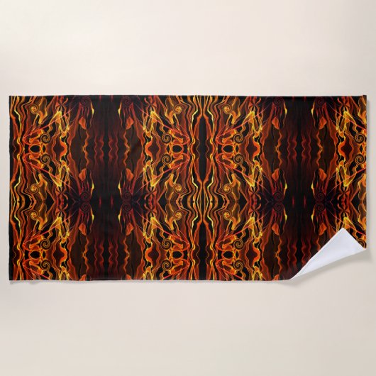 Vuurlicht Strandlaken (Voorkant)