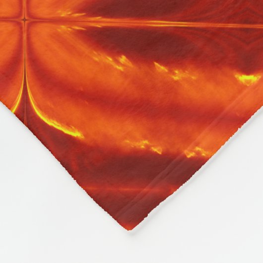 Vuurlicht van de liefde 10 fleece deken (Hoek)